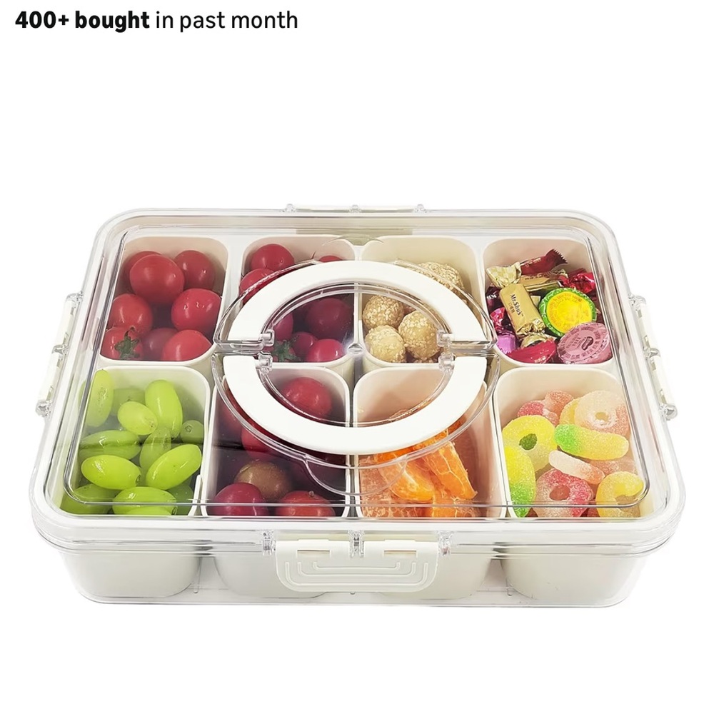Clear and White Storage Organizer Box NWT - Picture 1 of 6